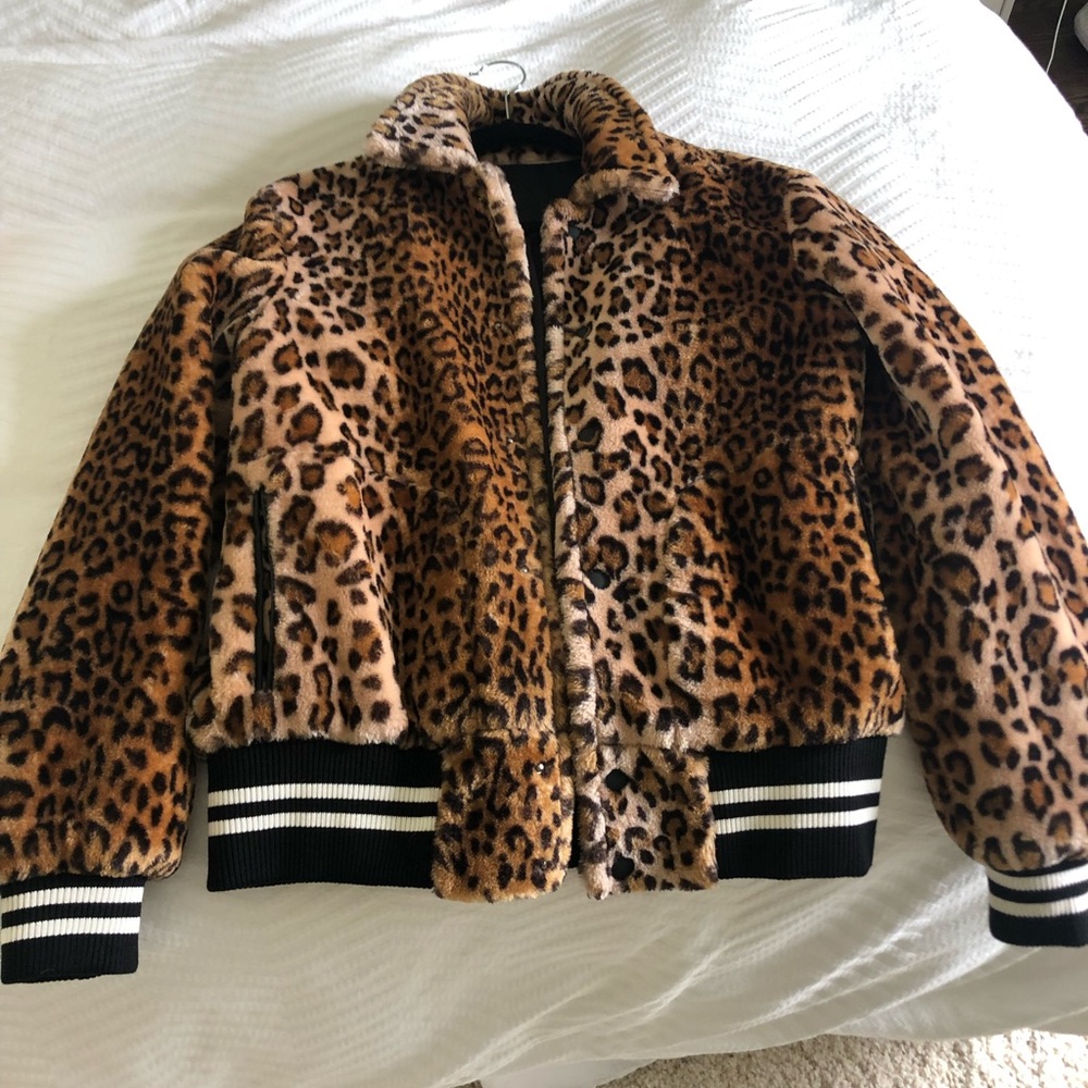 Leopard Furry Jacket